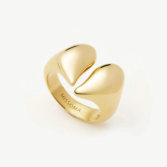 Molten Heartbreaker Statement Ring | 18ct Gold Plated Ring Missoma 