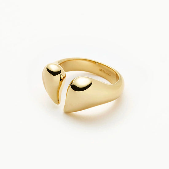 Molten Heartbreaker Statement Ring | 18ct Gold Plated Ring Missoma 