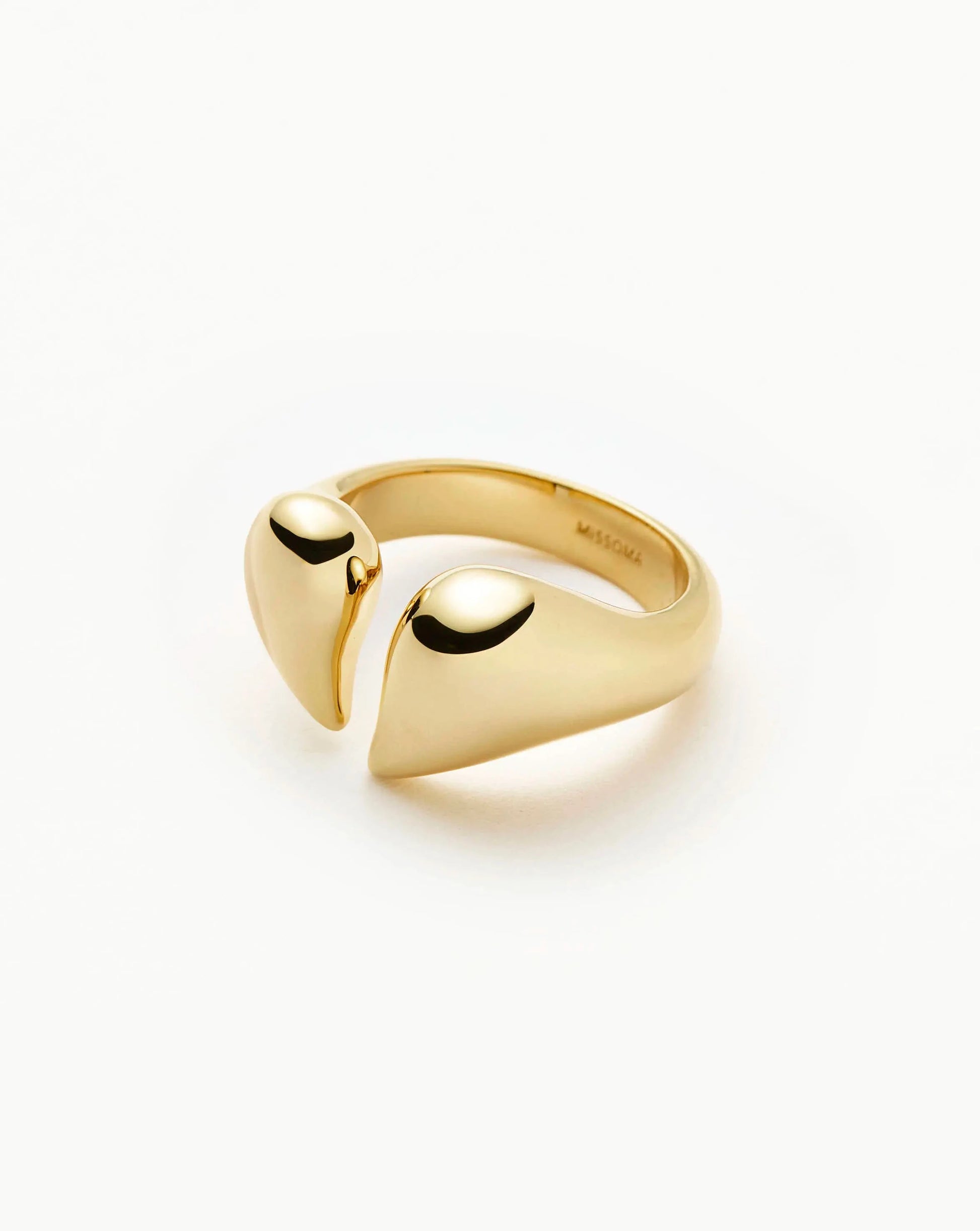 Molten Heartbreaker Statement Ring | 18ct Gold Plated Ring Missoma 