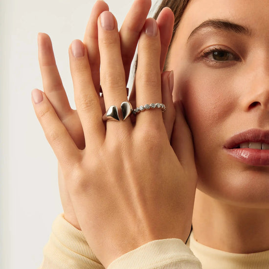Molten Heartbreaker Statement Ring | Silver Plated Ring Missoma 