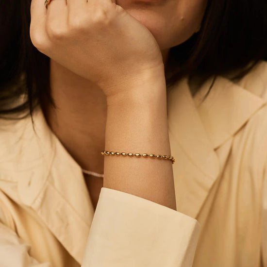 Molten Olive Chain Bracelet | 18ct Gold Plated Bracelets Missoma 