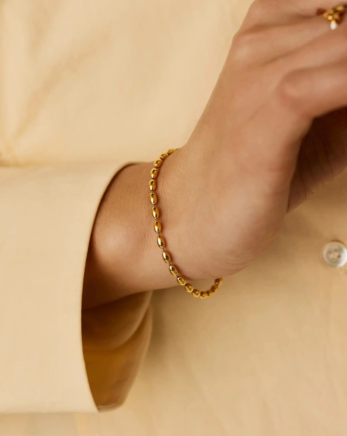 Molten Olive Chain Bracelet | 18ct Gold Plated Bracelets Missoma 