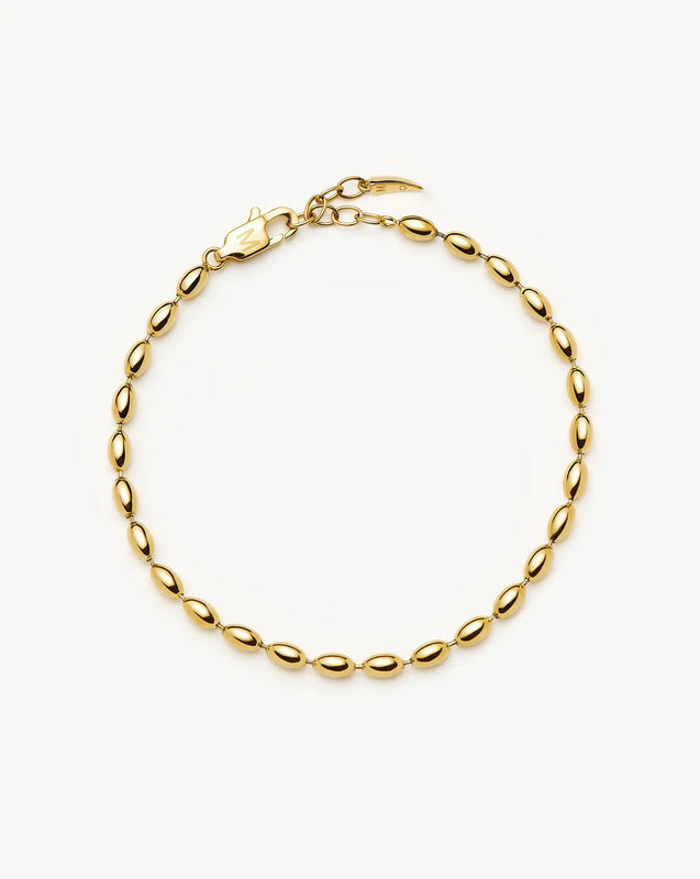 Molten Olive Chain Bracelet | 18ct Gold Plated
