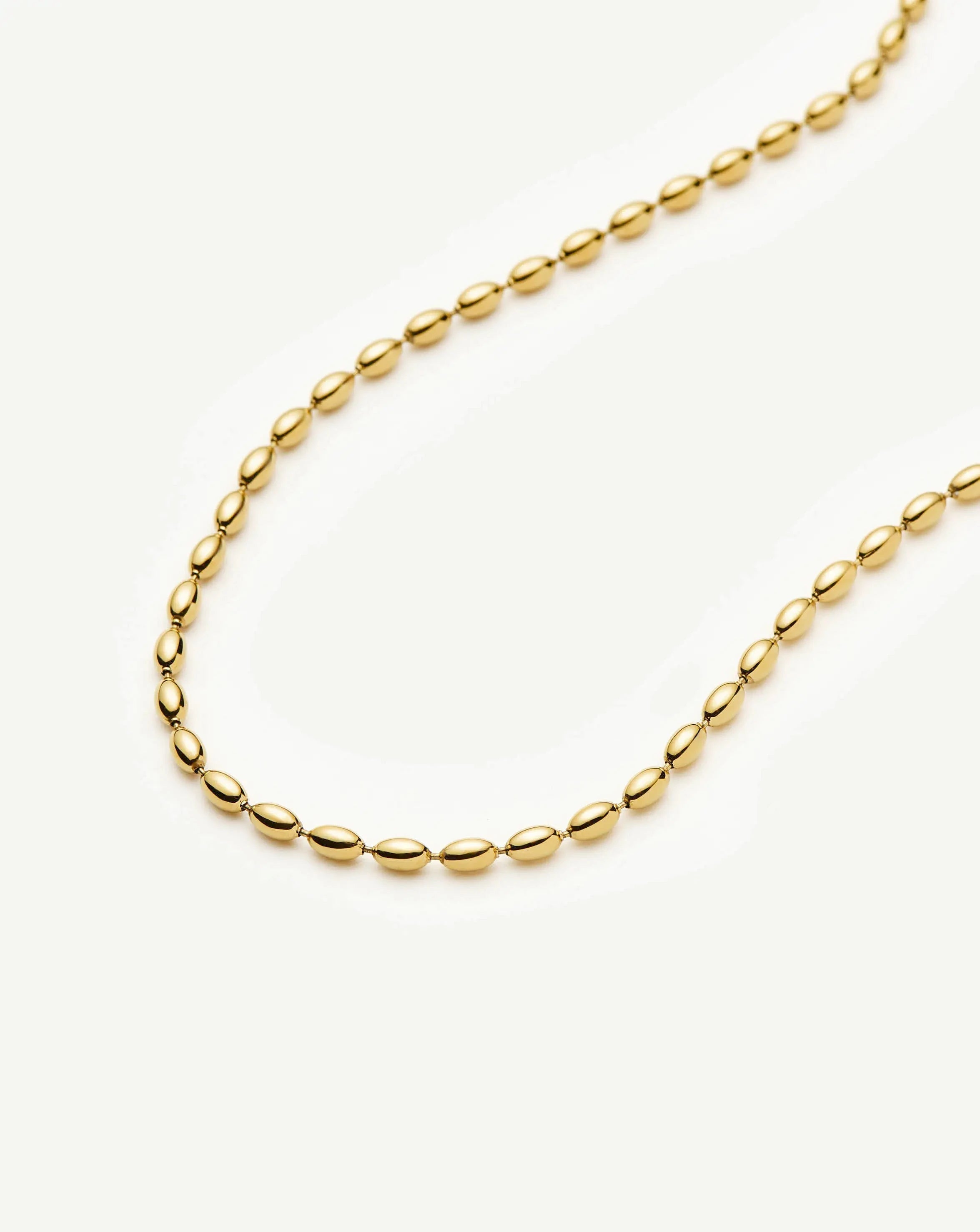 Molten Olive Chain Necklace | 18ct Gold Plated Necklaces Missoma 