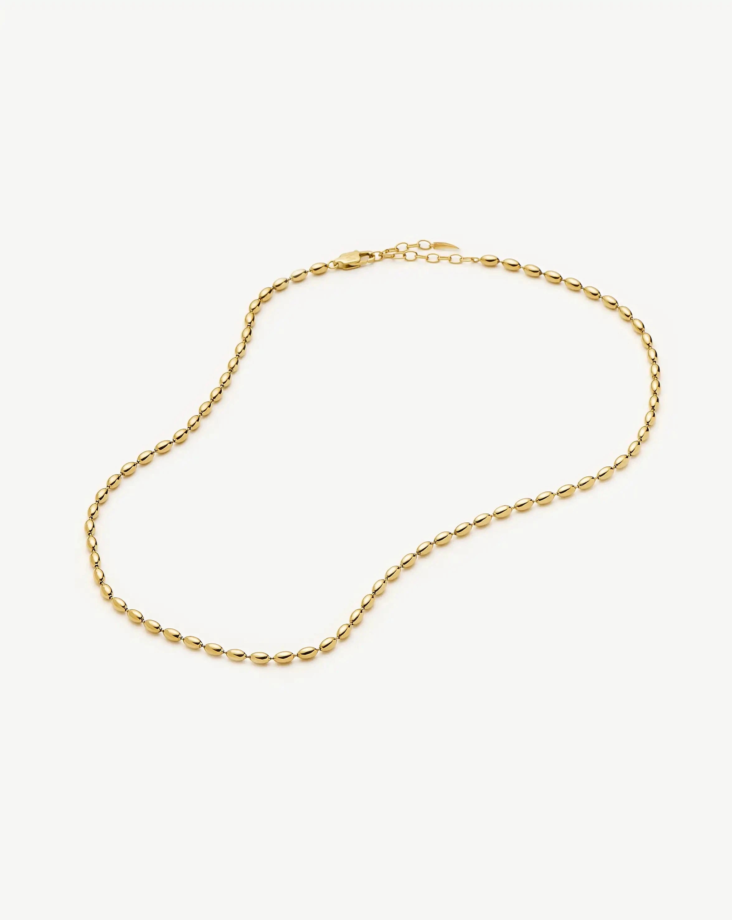 Molten Olive Chain Necklace | 18ct Gold Plated Necklaces Missoma 