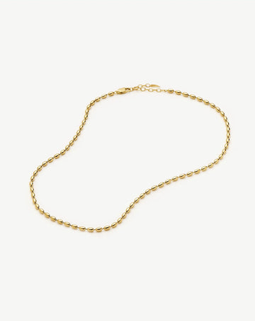 Molten Olive Chain Necklace | 18ct Gold Plated Necklaces Missoma 