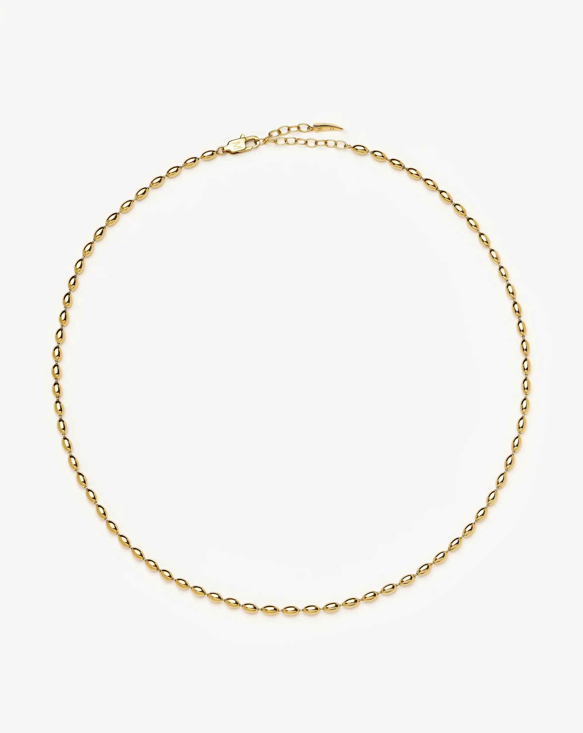 Molten Olive Chain Necklace | 18ct Gold Plated Necklaces Missoma 