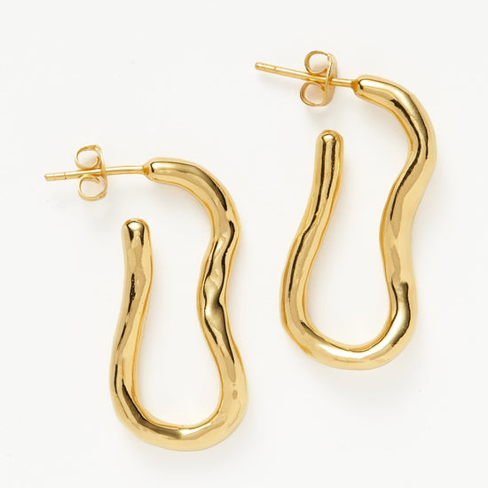 Molten Ovate Hoop Earrings Earrings Missoma 