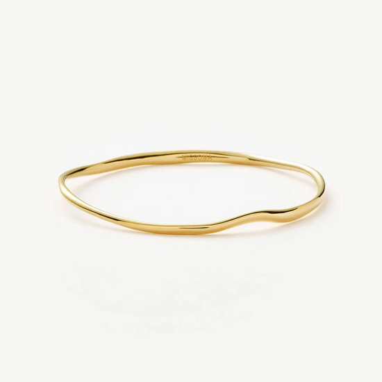 Molten Ripple Bangle | 18ct Gold Plated Bracelets Missoma 