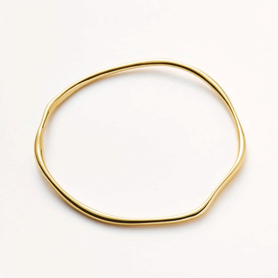 Molten Ripple Bangle | 18ct Gold Plated Bracelets Missoma 