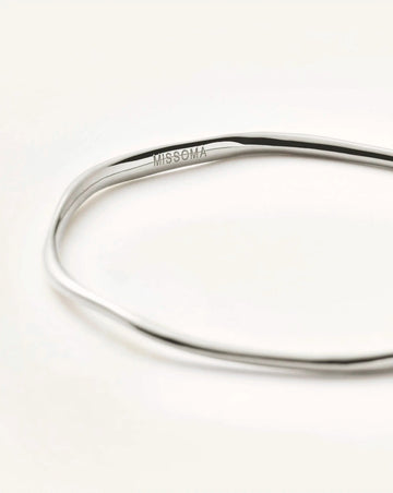 Molten Ripple Bangle | Silver Plated Bracelets Missoma 