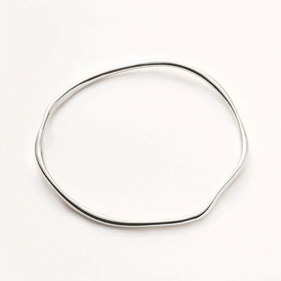 Molten Ripple Bangle | Silver Plated Bracelets Missoma 
