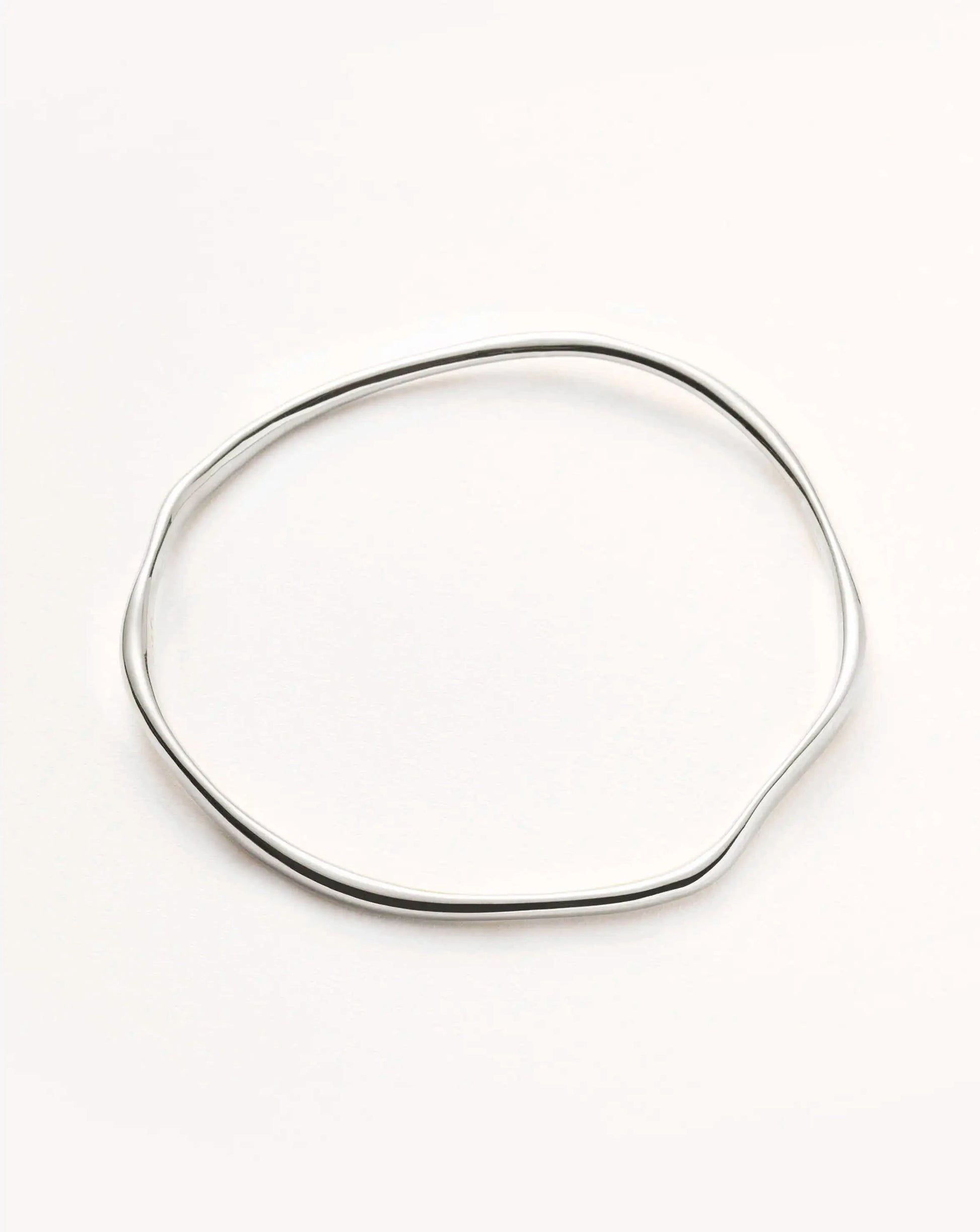 Molten Ripple Bangle | Silver Plated Bracelets Missoma 