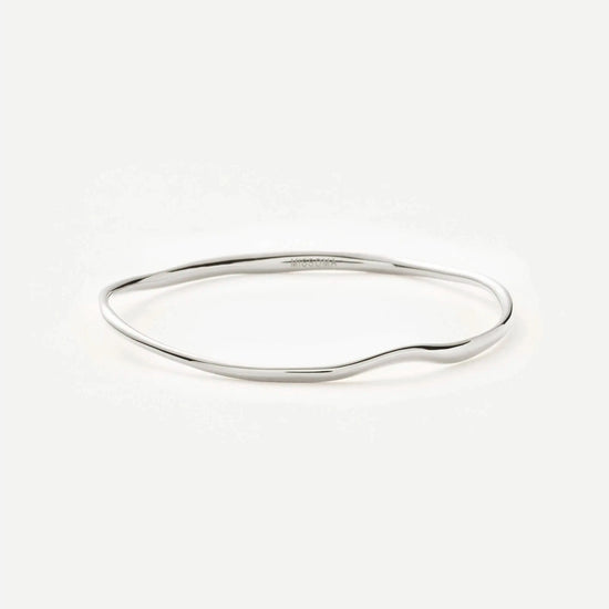Molten Ripple Bangle | Silver Plated Bracelets Missoma 