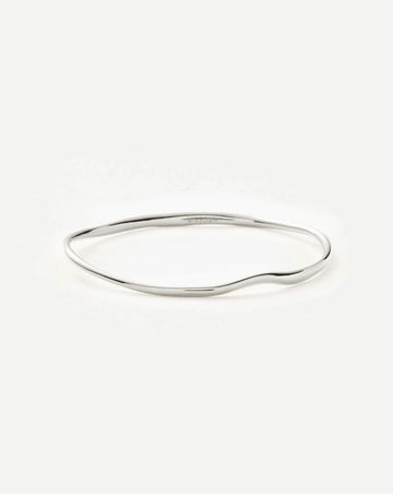 Molten Ripple Bangle | Silver Plated Bracelets Missoma 