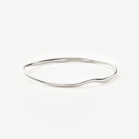 Molten Ripple Bangle | Sterling Silver Bracelets Missoma 