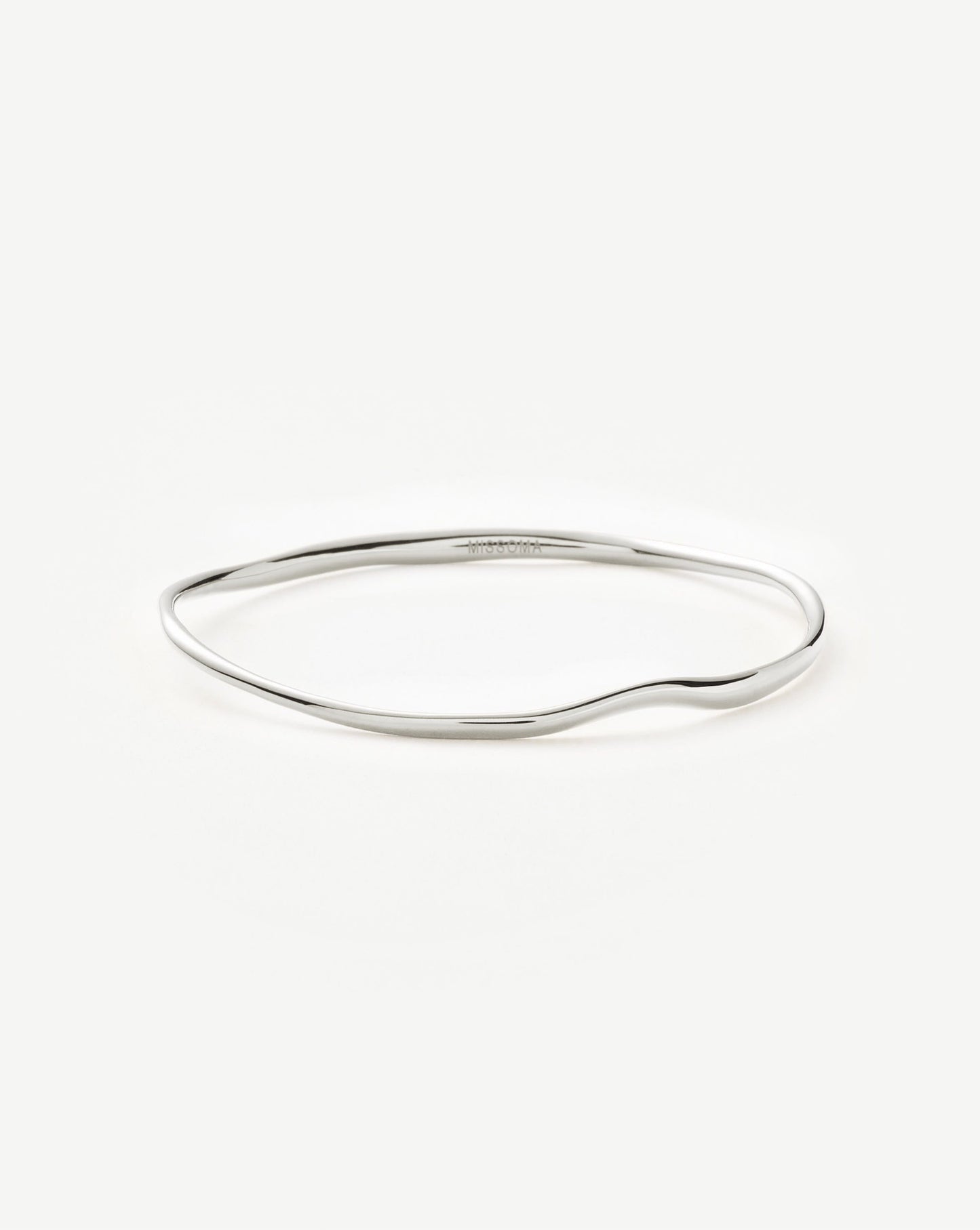 Molten Ripple Bangle | Sterling Silver Bracelets Missoma 
