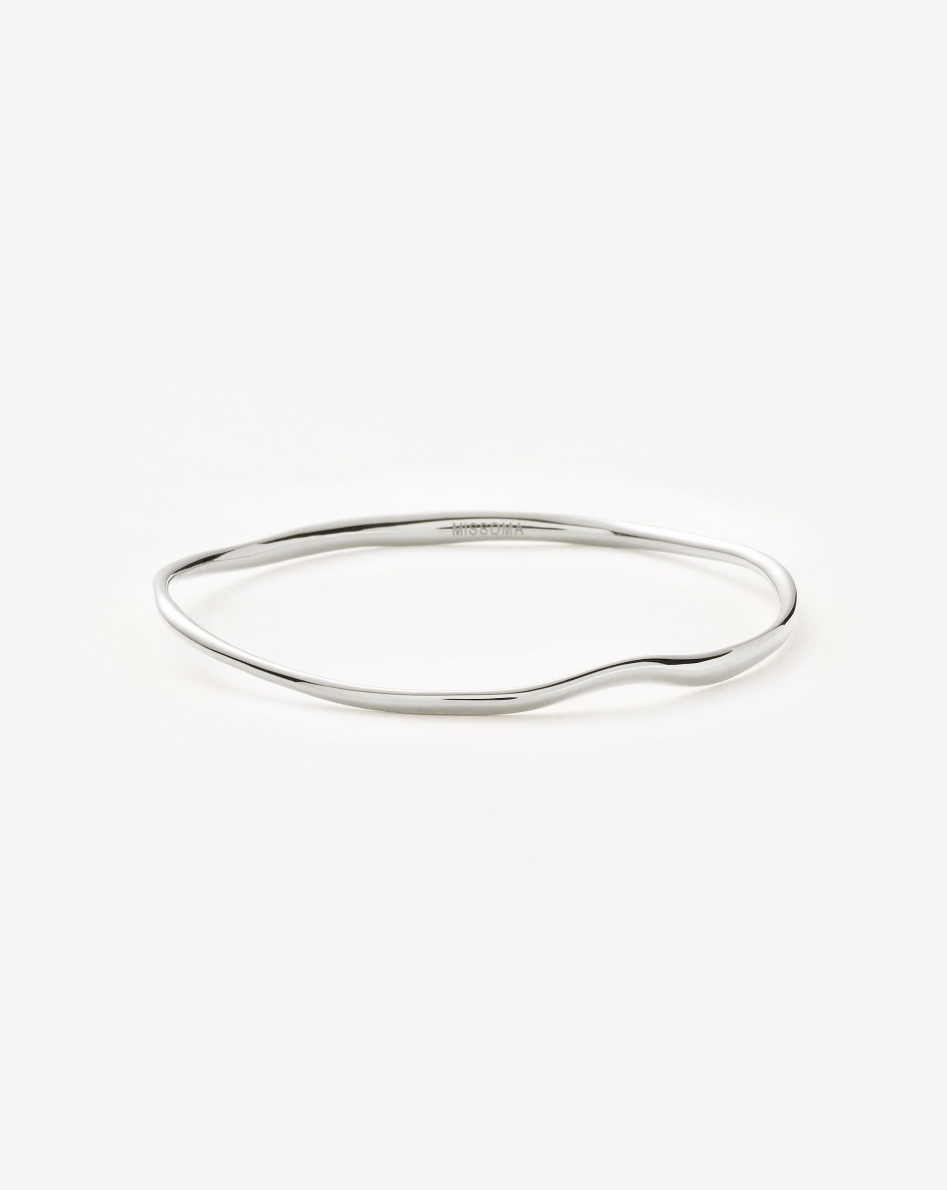 Molten Ripple Bangle | Sterling Silver Bracelets Missoma 