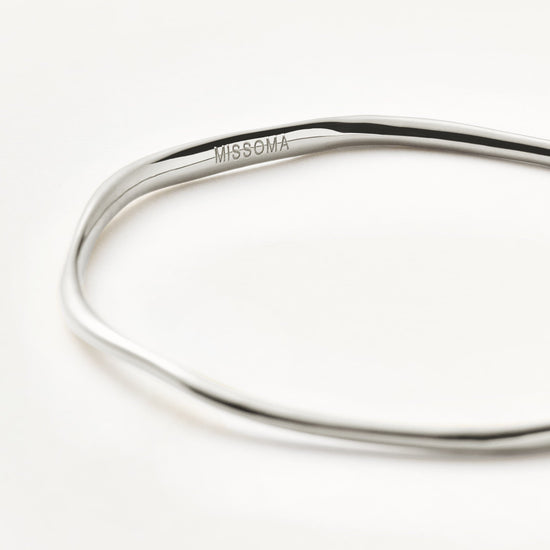 Molten Ripple Bangle | Sterling Silver Bracelets Missoma 