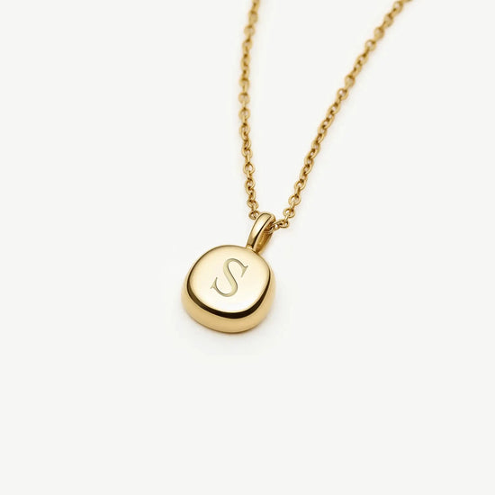 Molten Soft Square Pavé Pendant Necklace | 18ct Gold Plated/Cubic Zirconia Necklaces Missoma 