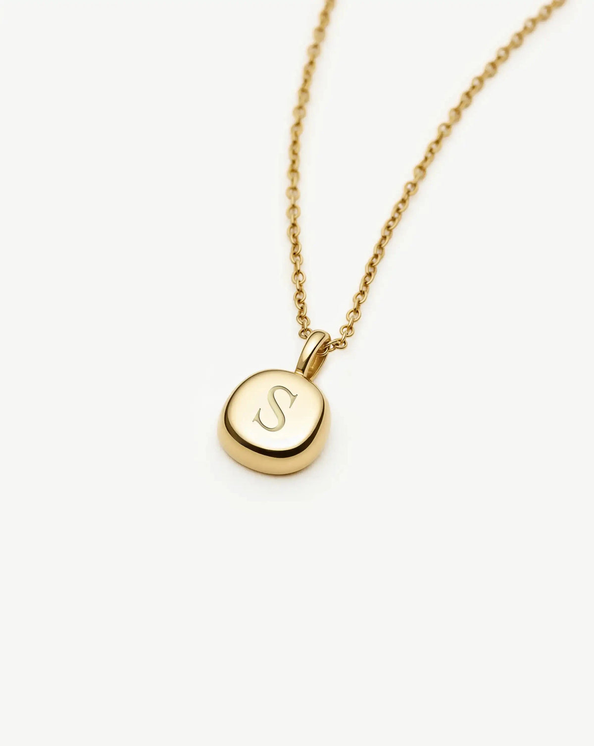 Molten Soft Square Pavé Pendant Necklace | 18ct Gold Plated/Cubic Zirconia Necklaces Missoma 
