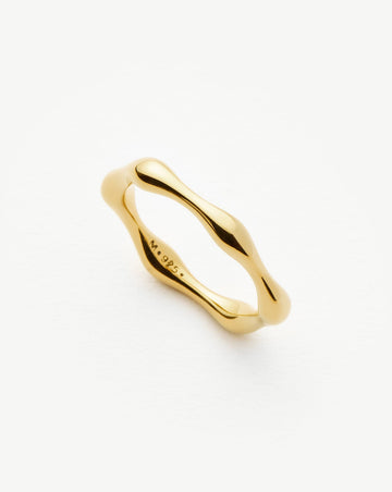 Molten Stacking Ring | 18ct Gold Vermeil Rings Missoma 