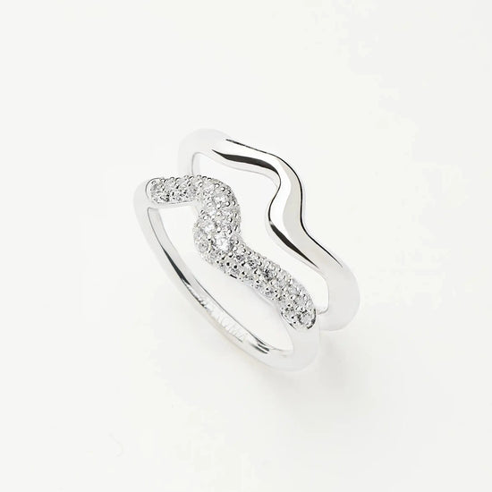 Molten Stacking Ring Set | Sterling Silver Layering Sets Missoma 