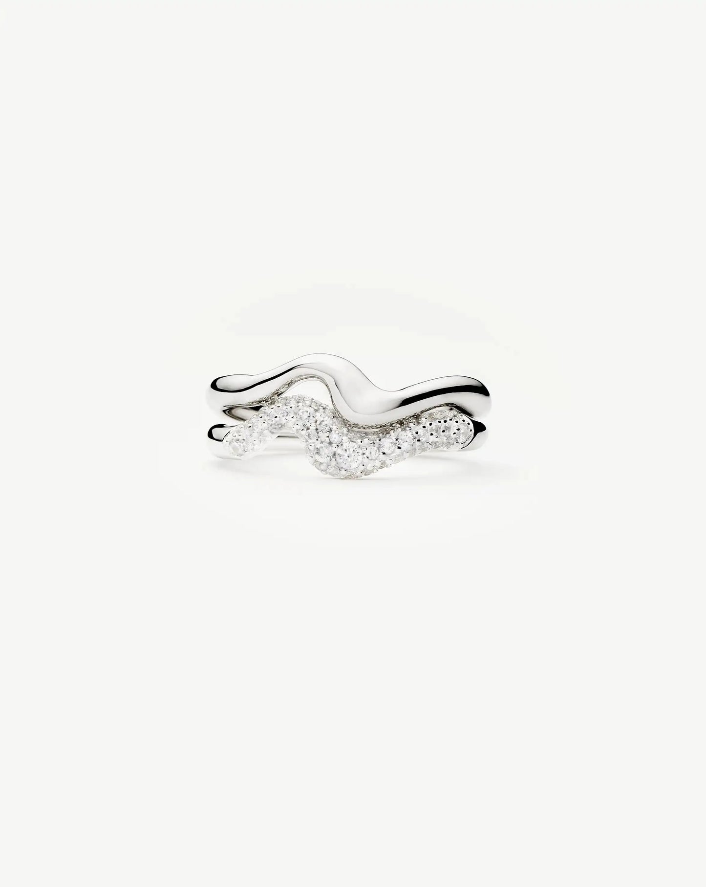 Molten Stacking Ring Set | Sterling Silver Layering Sets Missoma 