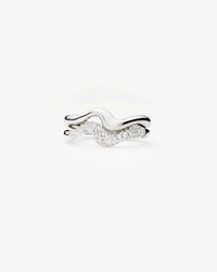 Molten Stacking Ring Set | Sterling Silver Layering Sets Missoma 