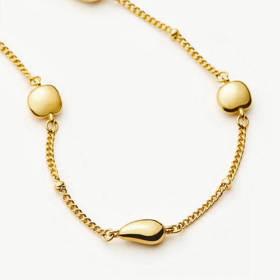 Molten Teardrop Multi Charm Bracelet | 18ct Gold Plated Bracelets Missoma 