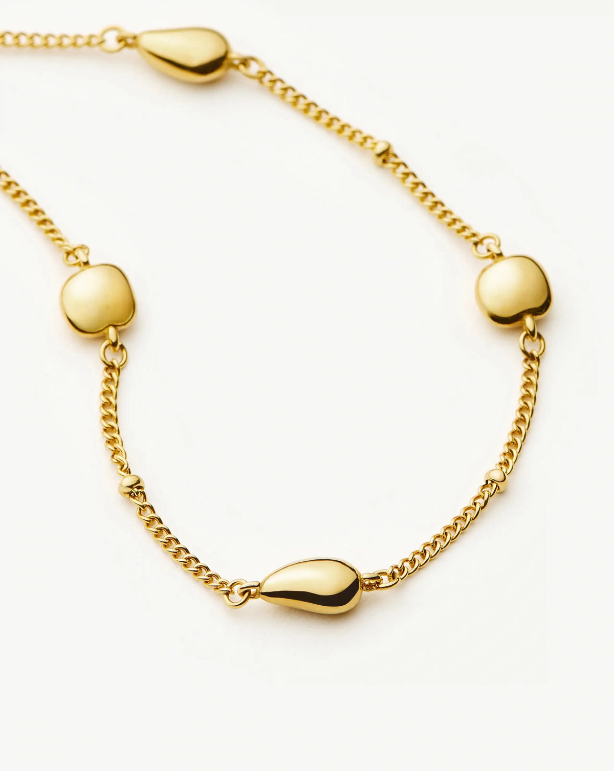 Molten Teardrop Multi Charm Bracelet | 18ct Gold Plated Bracelets Missoma 
