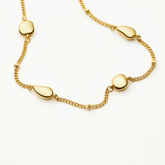 Molten Teardrop Multi Charm Necklace | 18ct Gold Plated Necklaces Missoma 