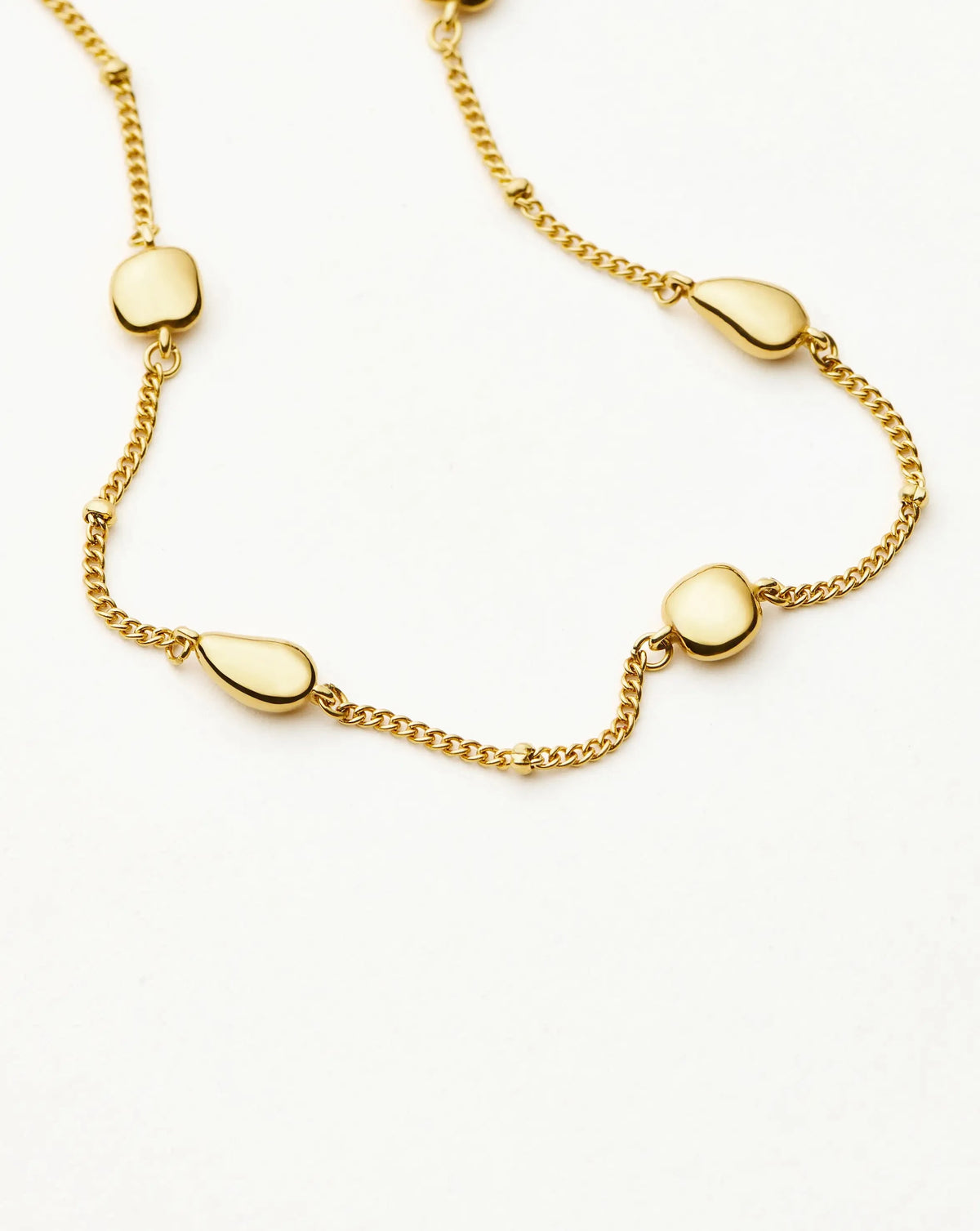 Molten Teardrop Multi Charm Necklace | 18ct Gold Plated Necklaces Missoma 