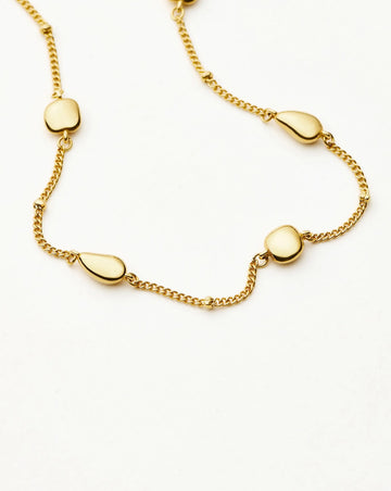 Molten Teardrop Multi Charm Necklace | 18ct Gold Plated Necklaces Missoma 