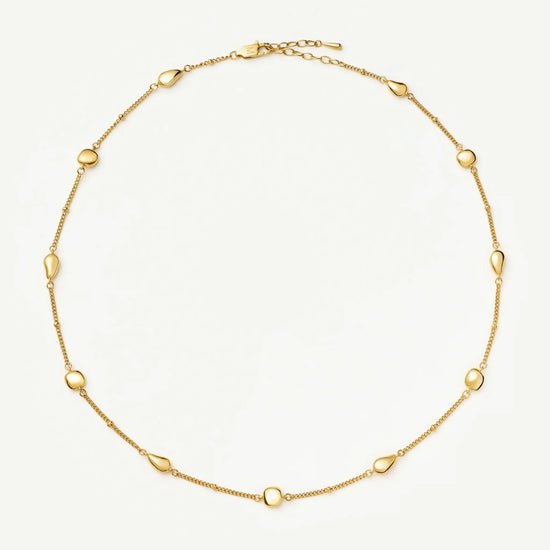 Molten Teardrop Multi Charm Necklace | 18ct Gold Plated Necklaces Missoma 