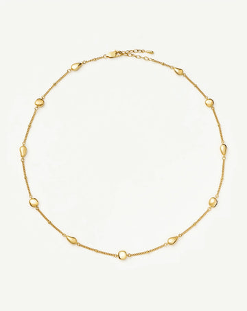 Molten Teardrop Multi Charm Necklace | 18ct Gold Plated Necklaces Missoma 