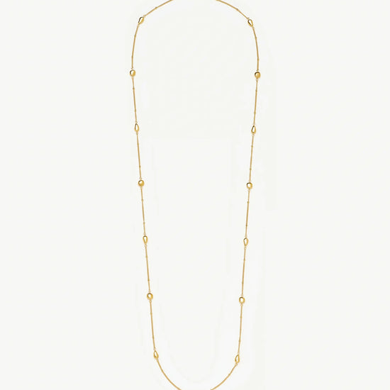 Molten Teardrop Multi Charm Wraparound Necklace | 18ct Gold Plated Necklaces Missoma 
