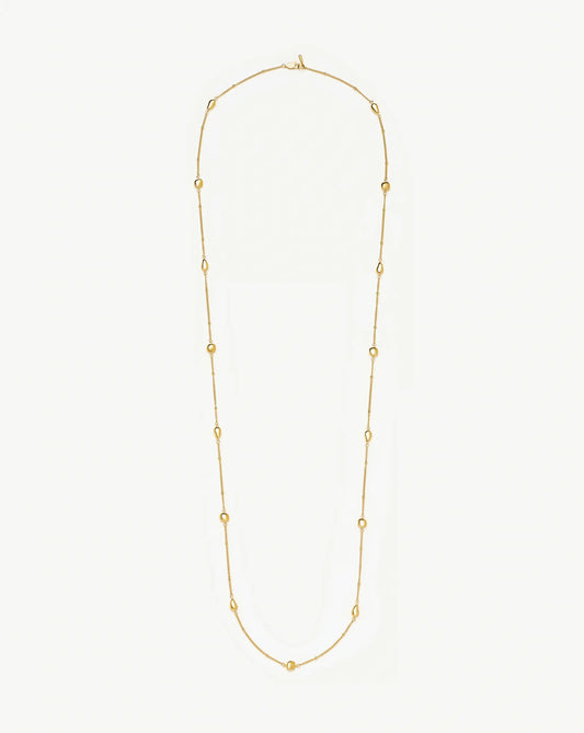 Molten Teardrop Multi Charm Wraparound Necklace | 18ct Gold Plated Necklaces Missoma 