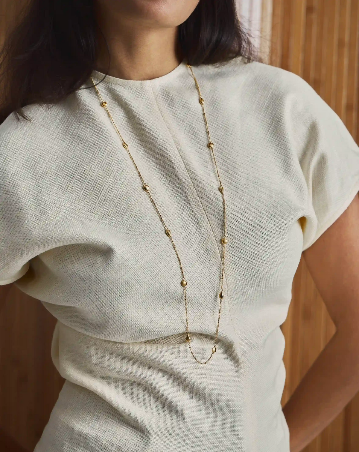 Molten Teardrop Multi Charm Wraparound Necklace | 18ct Gold Plated Necklaces Missoma 
