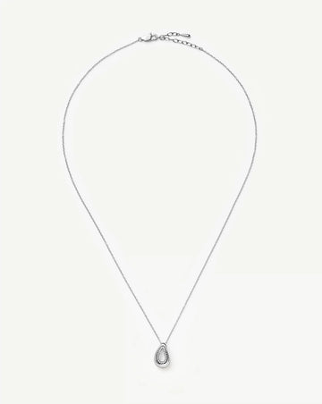Molten Teardrop Pavé Pendant Necklace | Silver Plated/Cubic Zirconia Necklaces Missoma 