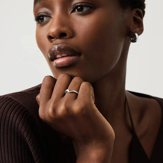 Molten Wave Stacking Ring Rings Missoma 