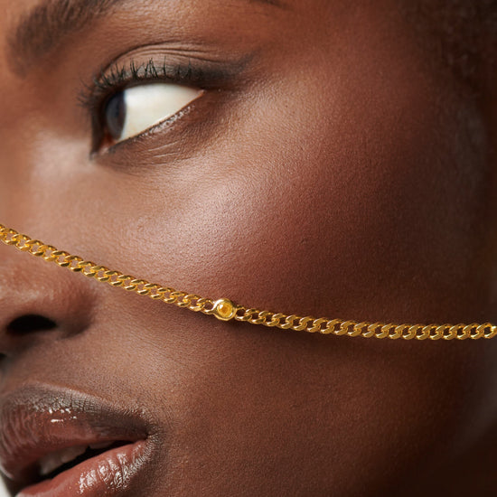 November Birthstone Chain Bracelet | 18ct Gold Plated Vermeil/Citrine Bracelets Missoma 