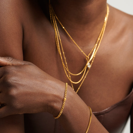 November Birthstone Chain Bracelet | 18ct Gold Plated Vermeil/Citrine Bracelets Missoma 