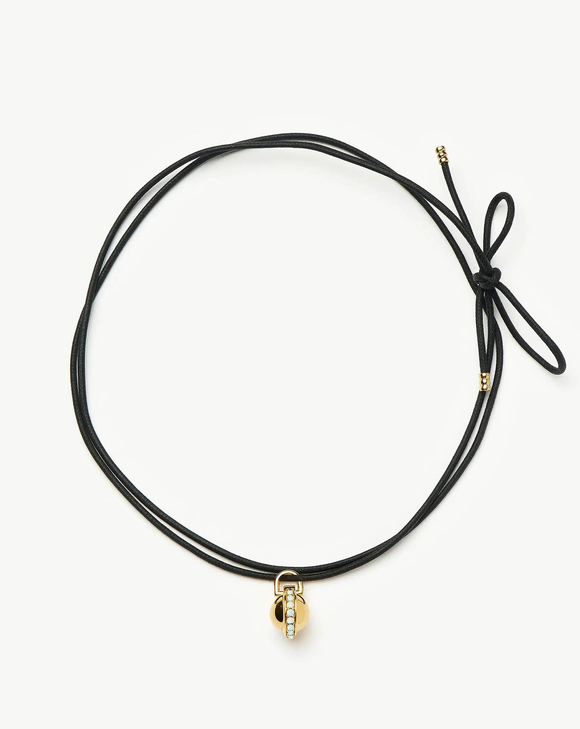 Opalite Pendant Cord Necklace | 18ct Gold Plated Necklaces Missoma 