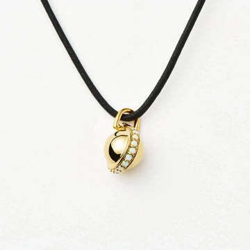Opalite Pendant Cord Necklace | 18ct Gold Plated Necklaces Missoma 