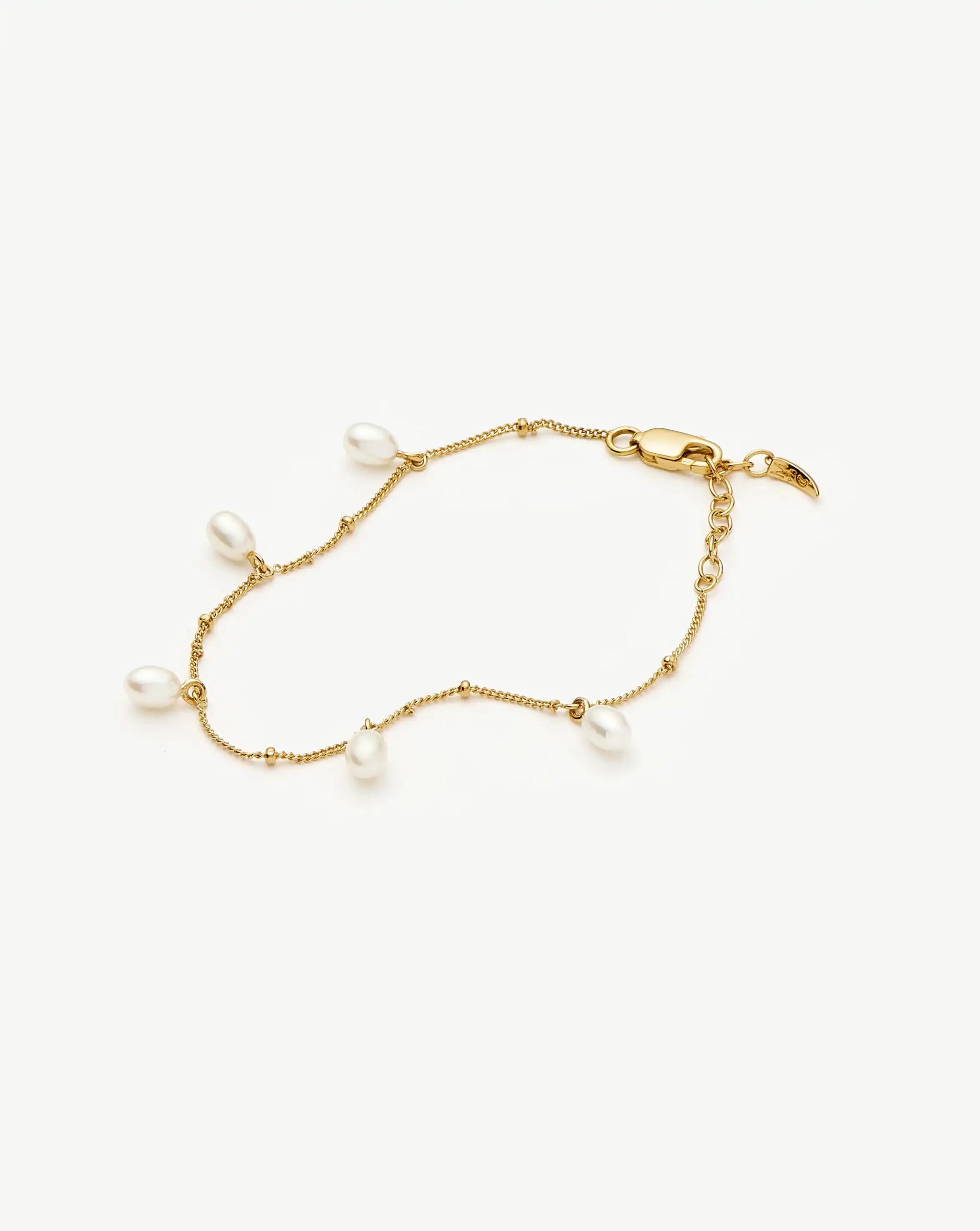 Pearl Baya Baroque Chain Bracelet | 18ct Gold Vermeil/Pearl Bracelets Missoma 