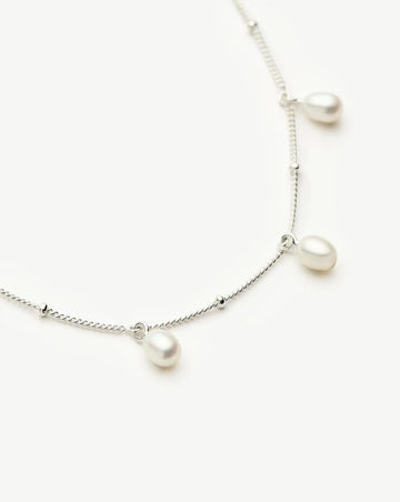 Pearl Baya Baroque Chain Bracelet | Sterling Silver/Pearl Bracelets Missoma 
