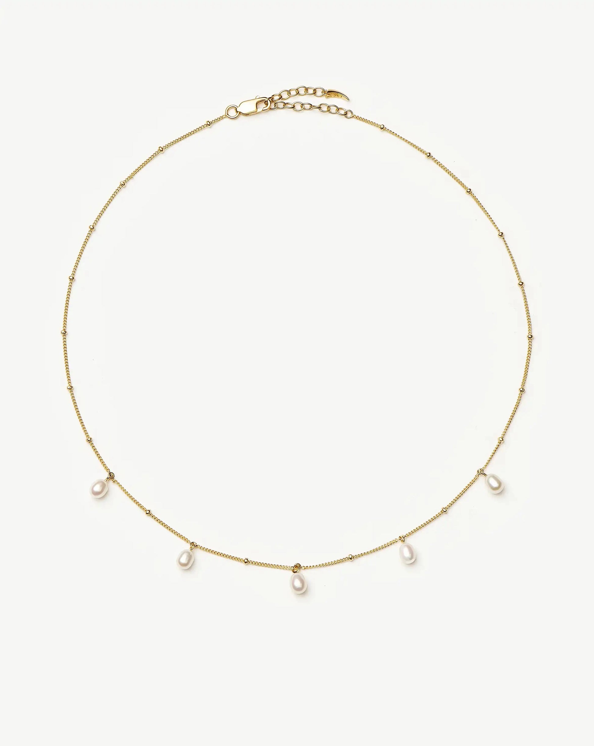 Pearl Baya Baroque Chain Choker | 18ct Gold Vermeil/Pearl Necklaces Missoma 