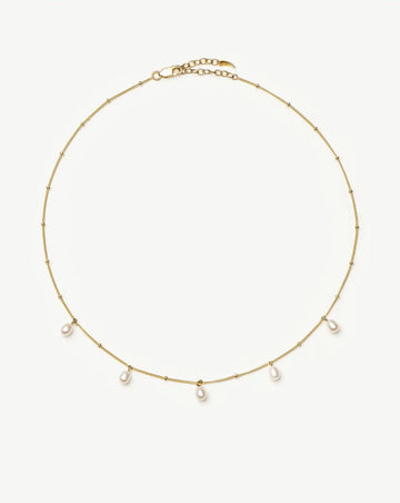 Pearl Baya Baroque Chain Choker | 18ct Gold Vermeil/Pearl Necklaces Missoma 