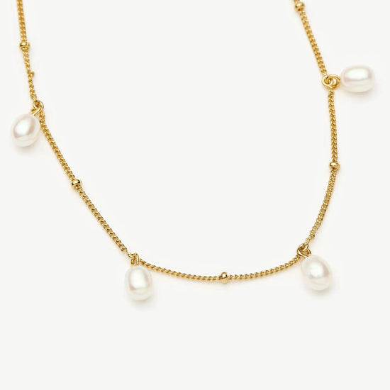 Pearl Baya Baroque Chain Choker | 18ct Gold Vermeil/Pearl Necklaces Missoma 